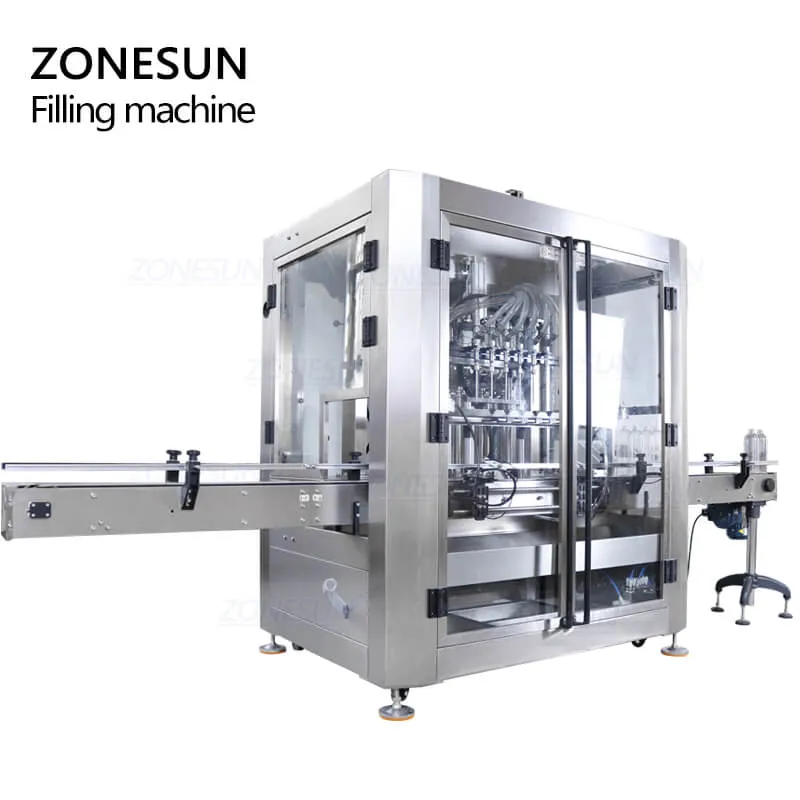 ZONESUN Ex-proof Servo Automatic Quantitative Bottle  Gasoline Kerosene Filling Machine
