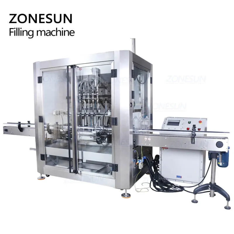 ZONESUN Ex-proof Servo Automatic Quantitative Bottle  Gasoline Kerosene Filling Machine