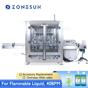 ZONESUN Ex-proof Servo Automatic Quantitative Bottle  Gasoline Kerosene Filling Machine