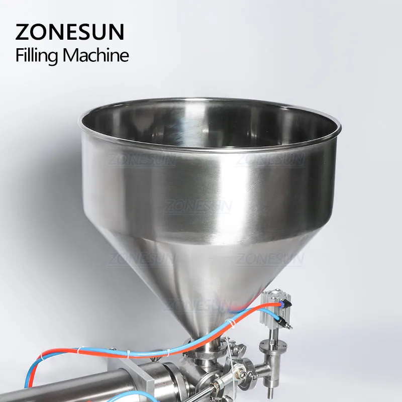 ZONESUN Full Pneumatic Paste Filling Machine For Cream Shampoo Flammable Liquid Sanitizing Gel