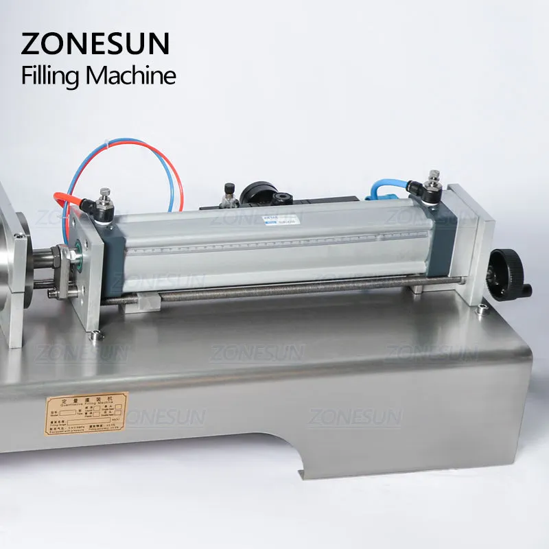 ZONESUN Full Pneumatic Paste Filling Machine For Cream Shampoo Flammable Liquid Sanitizing Gel