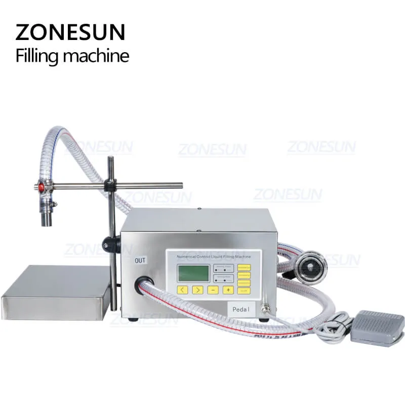 ZONESUN ZS-DP621W Diaphragm Pump Cooking Oil Shampoo Liquid Glass Bottle Filling Weighing Machine