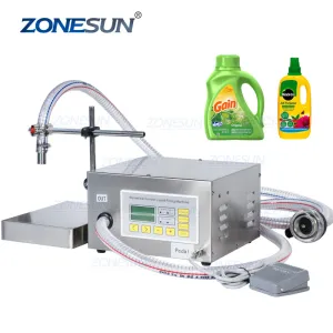 ZONESUN ZS-DP621W Diaphragm Pump Cooking Oil Shampoo Liquid Glass Bottle Filling Weighing Machine