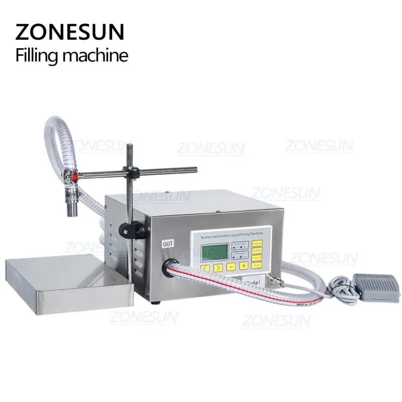 ZONESUN ZS-DP621W Diaphragm Pump Cooking Oil Shampoo Liquid Glass Bottle Filling Weighing Machine