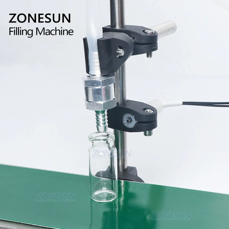 ZONESUN ZS-DPYT1500 Digital Bottle Liquid Filling Machine For Perfume Essential Oil With Conveyor