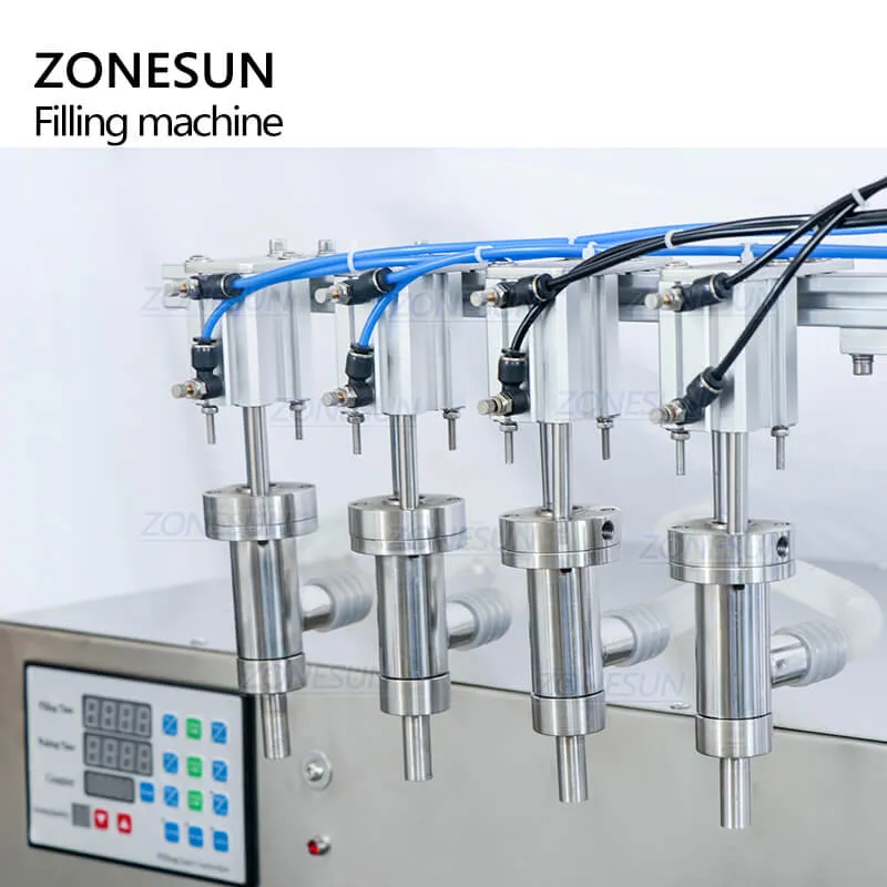 ZONESUN ZS-DTPP4E Tabletop Automatic Peristaltic Pump Essential Oil Liquid Filling Machine