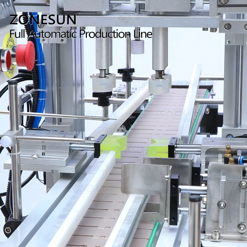 ZONESUN ZS-FAL90 Full Automatic L Configuration Water Bottle Liquid Soap Filling Capping And Labeling Machine