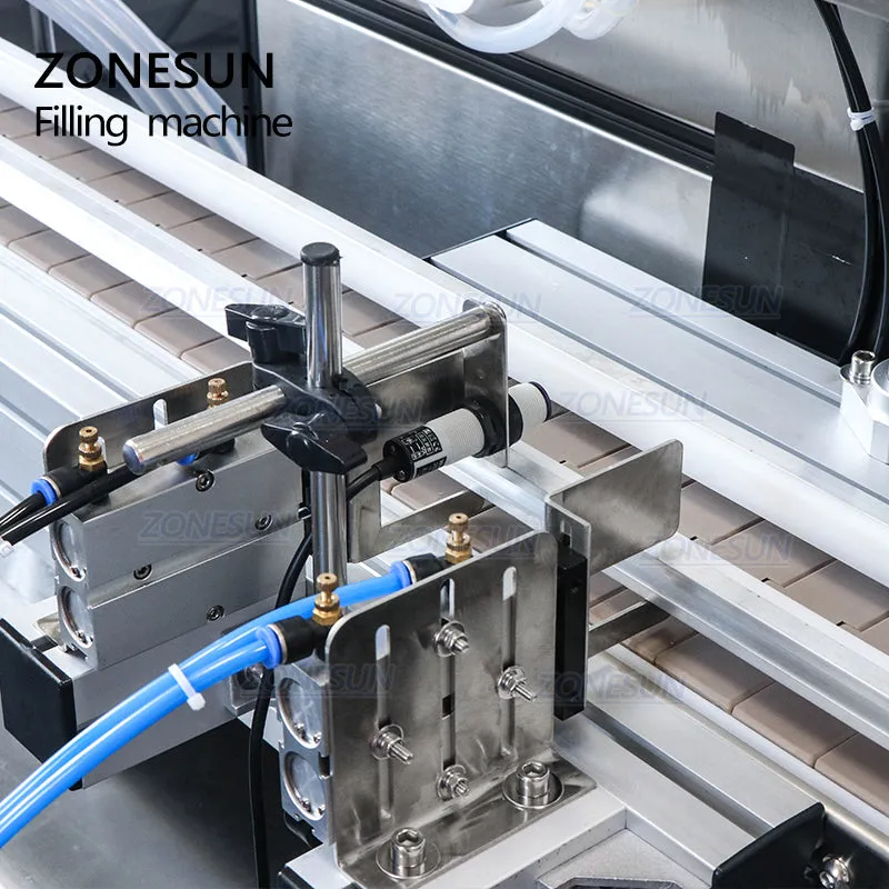 ZONESUN ZS-VTPP80C Peristaltic Pump Liquid Perfume Filling Machine For Cosmetics Jar Bottle