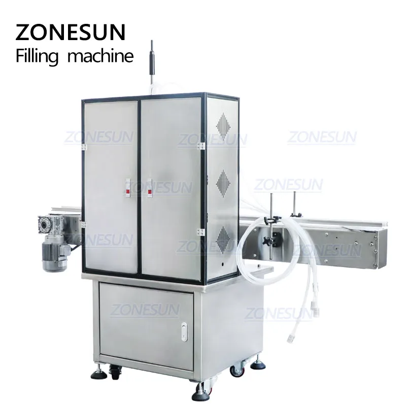 ZONESUN ZS-VTPP80C Peristaltic Pump Liquid Perfume Filling Machine For Cosmetics Jar Bottle