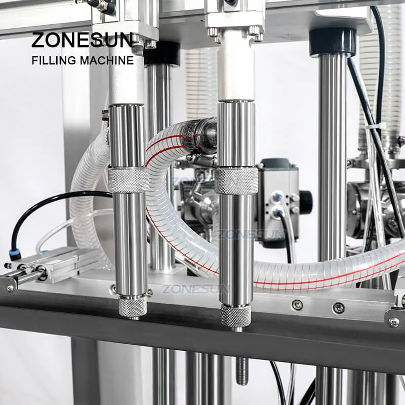 ZONESUN ZS-YT2T-2P Automatic Beverage Production Line Cans Honey Paste Oil Filling Machine