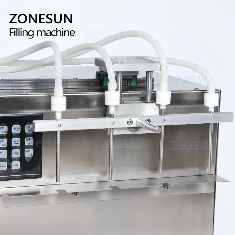 ZS-DPSP4 4 Heads Stand-up Beverage  Bag Spout Pouch Liquid Filling Machine For Juice Water Milk