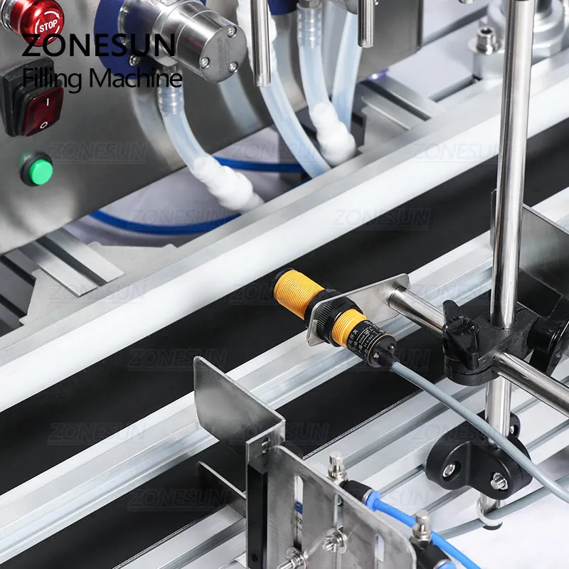 ZS-DTMP4D 4 Nozzles Magnetic Pump Automatic Desktop Liquid Filling Machine