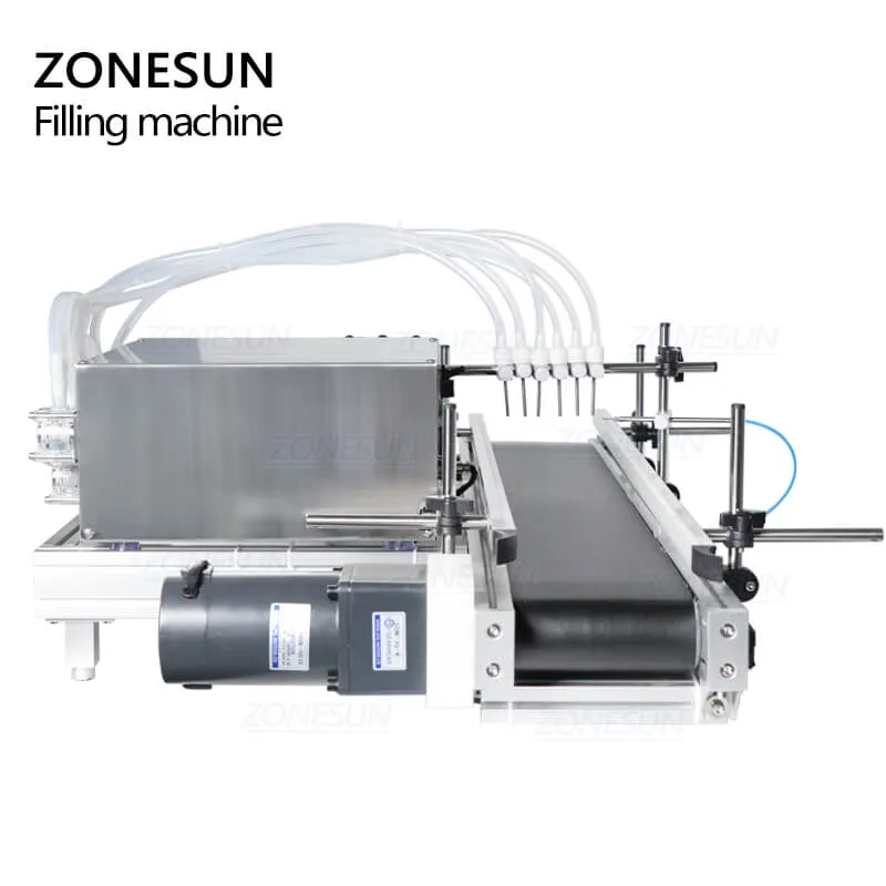 ZS-DTPP6B 6 Heads Automatic  Essential Oil Solvent Glass Vial Small Bottle Filling Machine