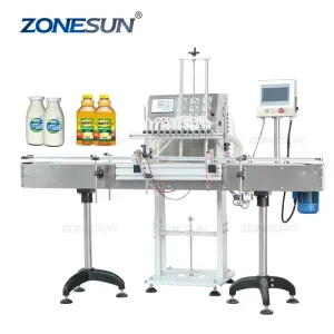 ZS-VTDP12P Automatic 12 Heads Milk Mango Juice Olive Oil Cosmetics Liquid Filling Machine