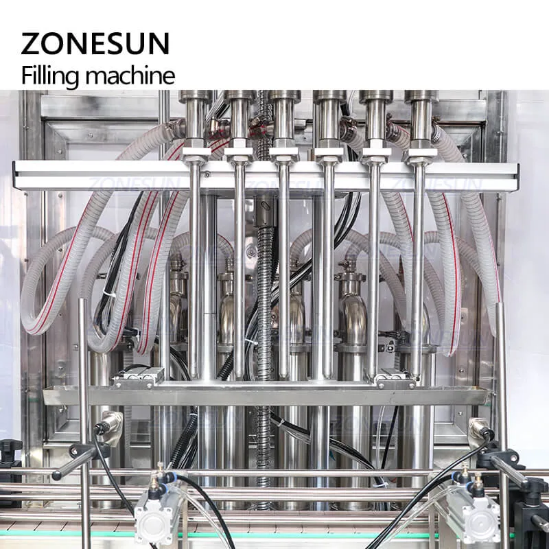 ZS-YTDC6 Piston Pump Automatic Beverage Shampoo Bottle Juice Liquid Filling Machine